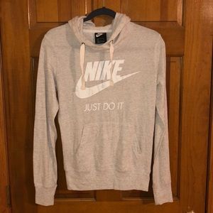 Nike Women’s Pullover Hoodie (grey & white)